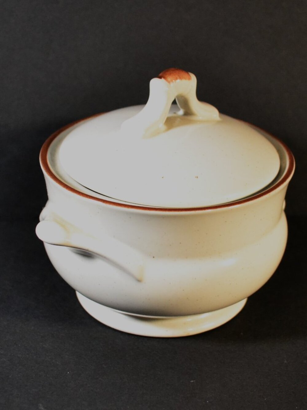 Vintage Hearthside Stoneware Bowl With Lid Japan Diningware